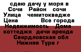 сдаю дачу у моря в Сочи › Район ­ сочи › Улица ­ чемитоквадже › Цена ­ 3 000 - Все города Недвижимость » Дома, коттеджи, дачи аренда   . Свердловская обл.,Нижняя Тура г.